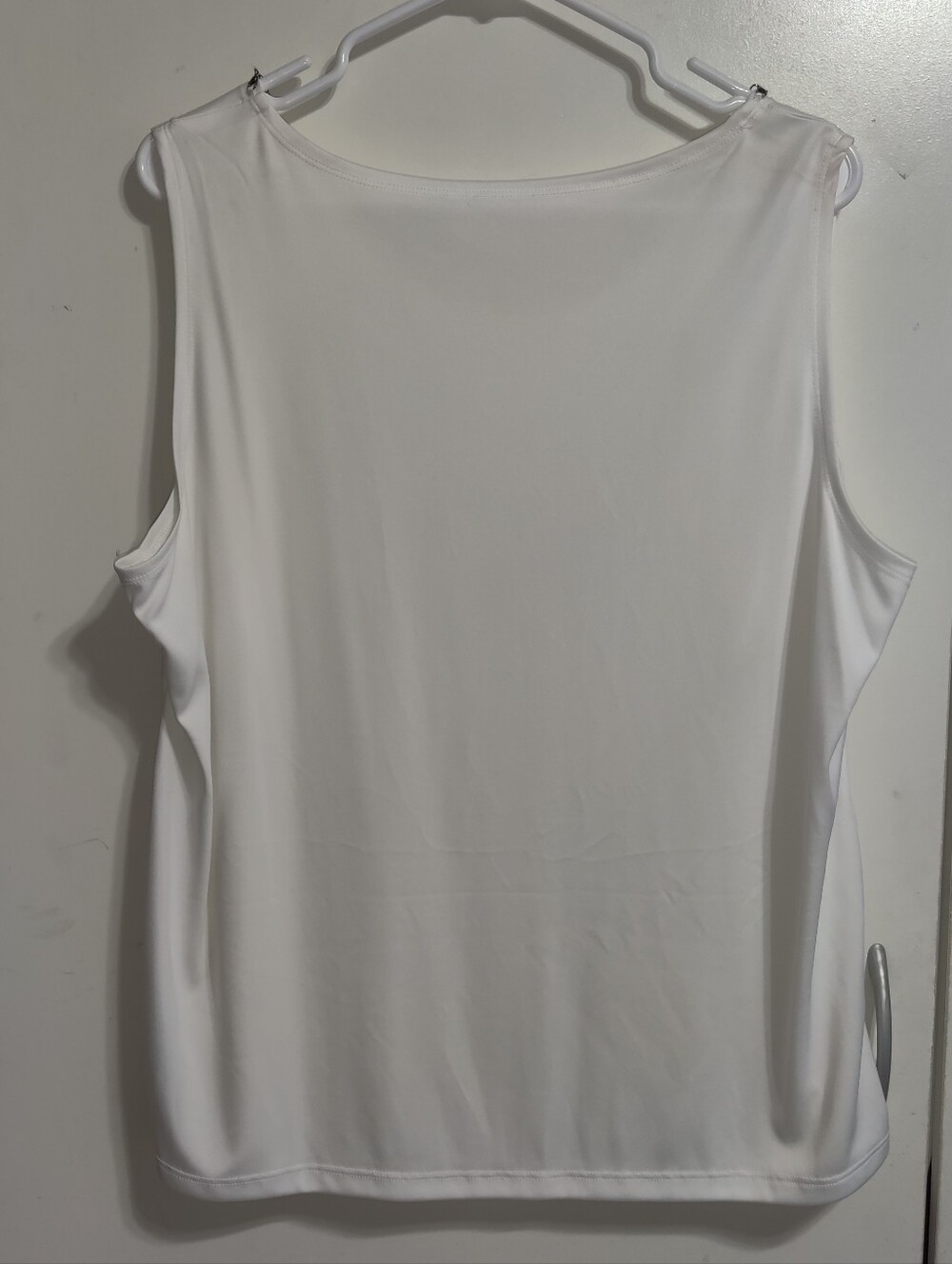 Alfred Dunner Layered Geometric Print Top with Attached Necklace - Picture 4 of 4